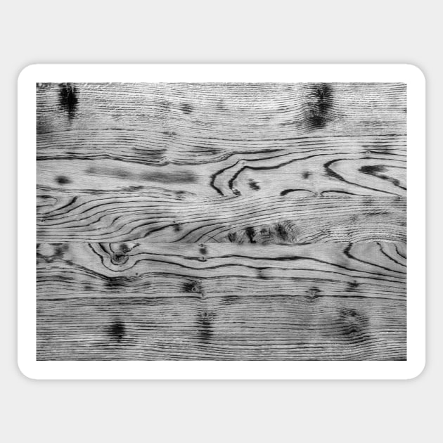 Vintage rustic black white gray burnt wood Sticker by PLdesign